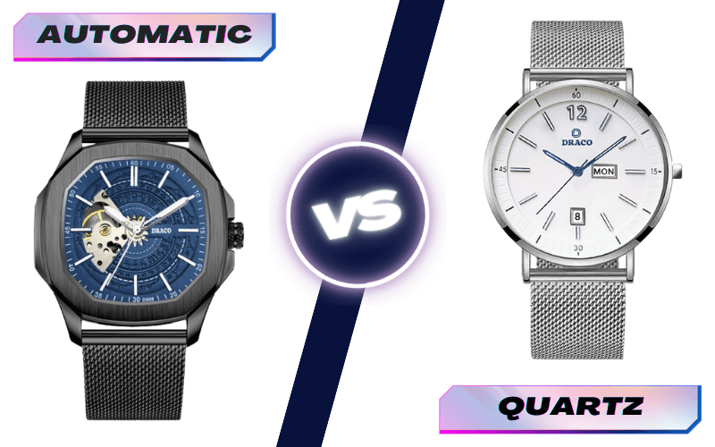 So sánh bộ máy đồng hồ automatic và quartz