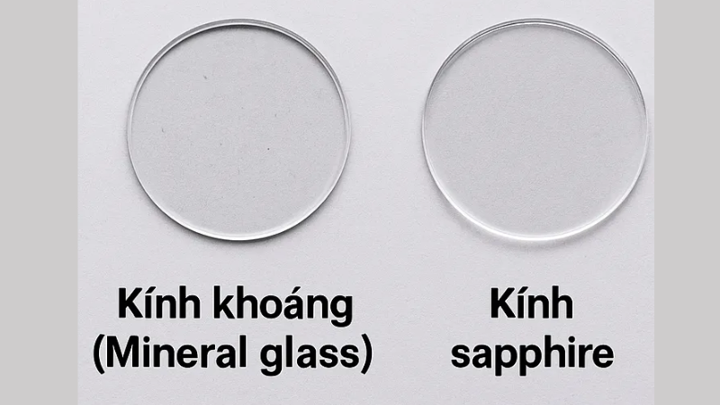 Sự khác nhau của kính Khoáng và kinh Sapphire
