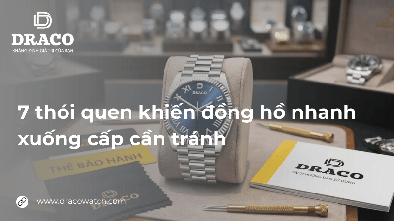 7 thói quen khiến đồng hồ nhanh xuống cấp cần tránh