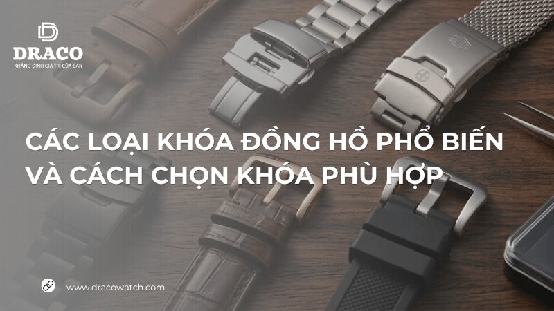 Các loại khóa đồng hồ phổ biến và cách chọn khóa phù hợp
